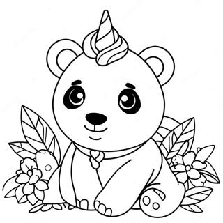 Unicorn Panda Litasíður