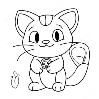 Meowth Med Mynt A Hofdi Litunarsida Litasíður