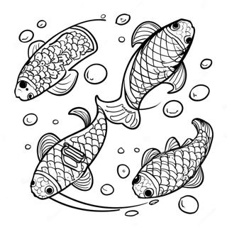 Litfagur Koi Fiskur Sundlitabok 132771-65210