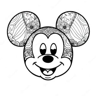 Klassiskt Mickey Mouse Andlit Litabok 133623-65877