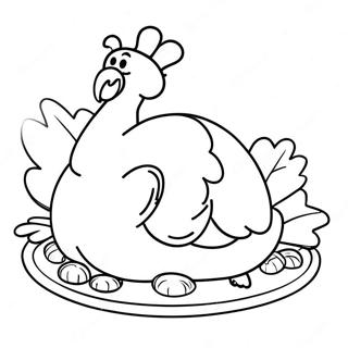 Teiknimynd Eldadur Kalkunn Litabok 134164-66294