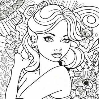 Glaesileg Tattoo Pin Up Litunarsida Litasíður