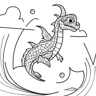 Litfagur Sjavarfljugandi Dreki Sundandi Litabok 136697-68274