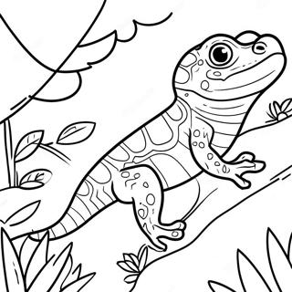 Litfagur Gecko I Frumskoginum Litabok 138515-69836