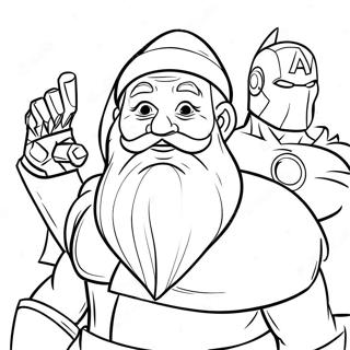 Jolasveinn Med Avengers Litabok 139462-70575