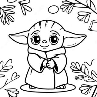Fognudur Baby Yoda Med Jolatre Litabok 139643-70725