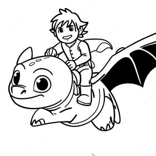 Hiccup Ridandi A Toothless Litabok 15349-3349