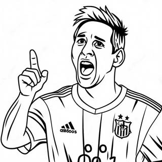 Lionel Messi Fagnar Marki I Litabok 18720 4099