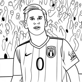 Lionel Messi Fagnar Marki I Litabok 18720 4100