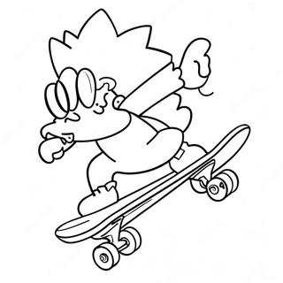 Bart Simpson Skautandi Litabok 19448-4249