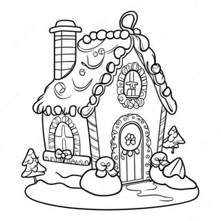 Lita Bok Hatidlegt Pepparkokuhus Teikningasida 20007 4369