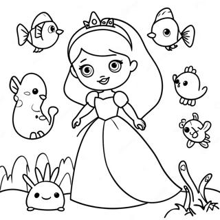 Leikandi Prinsessa Med Dyravinum Litabok 2088-835