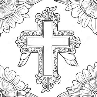 Fagurt Kross Med Dufum Litabok 20918 4574