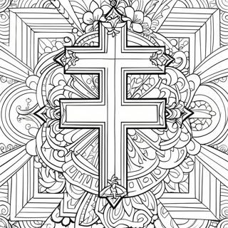 Djarfur Geometriskur Kross Litabok 20919 4577