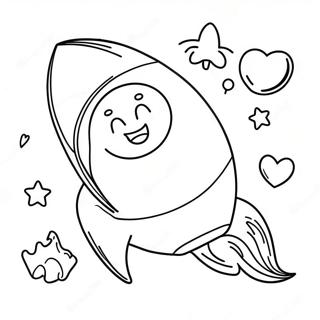 Saet Raket Med Brosandi Andliti Litabok 21195-4630