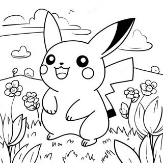 Gladur Pikachu I Blomabedi Litabok 2258-2554