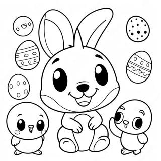 Saet Disney Personur Med Paskaeggjum Litabok 22666-4947