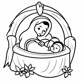 Baby Jesus I Faedingarstad Litabok 25339-5523