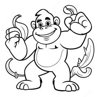 Donkey Kong Med Banana Litabok Litasíður