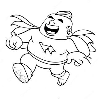 Kapteinn Undrabuxur Bjargar Deginum Litabok 27006-5891