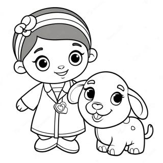 Doc Mcstuffins Med Lambie Litabok 27294-5935