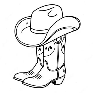 Cowboyhattur Og Stigvel Litabok 27378-5962