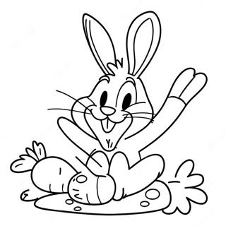 Bugs Bunny Eitandi Gulraetur Litabok 29117-6334