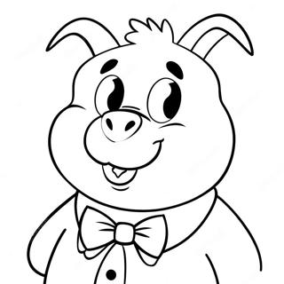 Porky Pig Med Bowslit Litabok 29119-6341