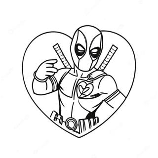 Deadpool Med Hjarta Litabok 30558-6662