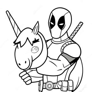 Deadpool Med Einhyrningi Litabok 30560-6671