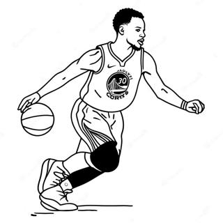 Steph Curry Dribbla Boltann Litabok 32985-7199