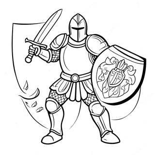 Mighty Riddari Med Sverd Og Skjold Litabok 35248-7707