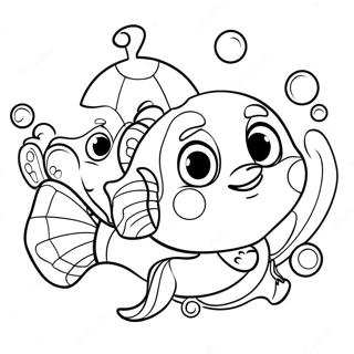Bubble Guppies Litríkt Ævintýri - Litasíða Litasíður