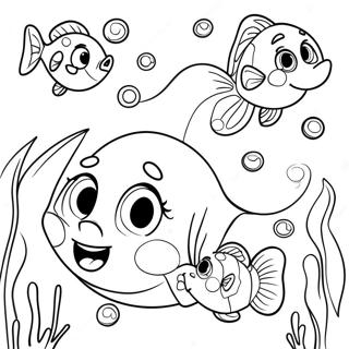 Bubble Guppies Skemmtun Undir Sjó - Litasíða Litasíður
