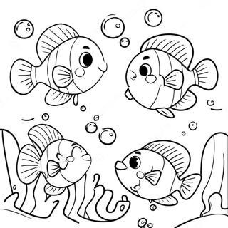 Bubble Guppies Leika Sér Í Hafinu - Litasíða Litasíður