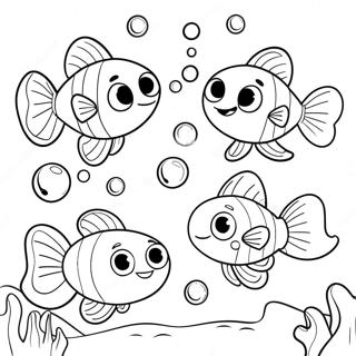 Bubble Guppies Leika Sér Í Hafinu - Litasíða Litasíður