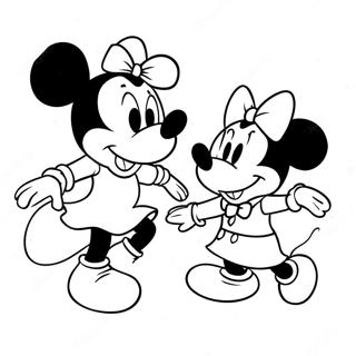 Minnie Mouse Dansandi Vid Mickey Litabok 3574-2571