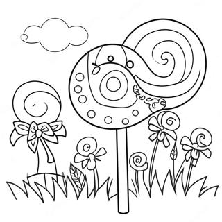 Lollipop Gardur Med Blomum Litabok 36328-7951