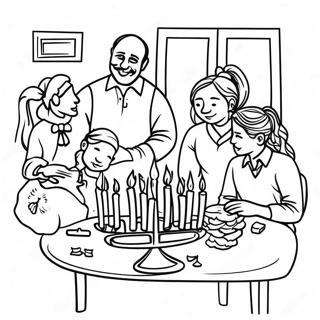 Gladleg Hanukkah Fjolskyldusamkoma Litabok 38012-8307
