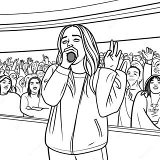 Billie Eilish Syngjandi A Svidi Litabok 41270-9017