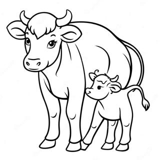 Leikandi Kalfur Med Modur Nautinu Litabok 45223-9903