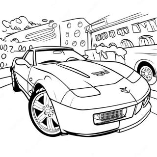 Ithrottalegur Corvette Litabok 46897-10262