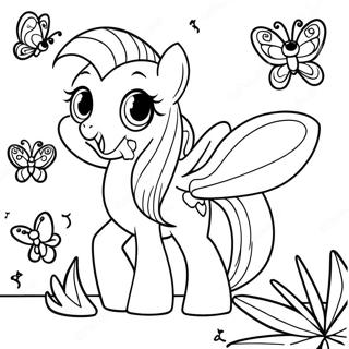 Fluttershy Med Litrikar Fidrildi Litabok 47284-10333