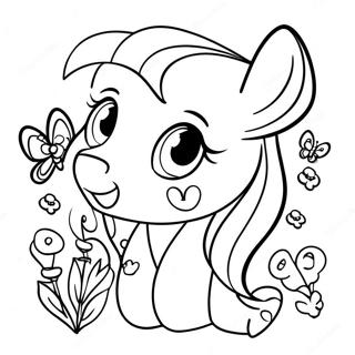 Fluttershy Med Litrikar Fidrildi Litabok 47284-10334