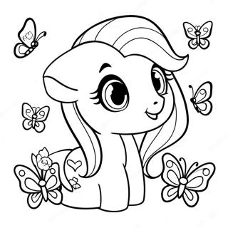 Fluttershy Med Litrikar Fidrildi Litabok 47284-10335