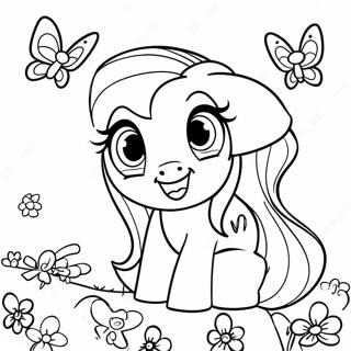 Fluttershy Med Litrikar Fidrildi Litabok 47284-10336