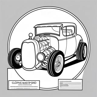 Klassiskur Hot Rod Litabok 48004-10489