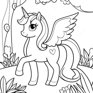 Princess Celestia Í Töfragarði Litunarsíða Litasíður