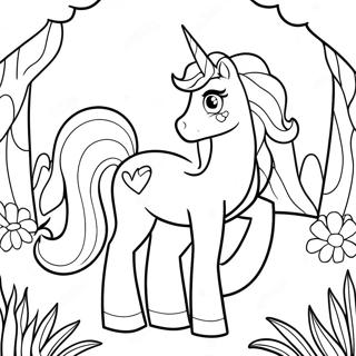 Princess Celestia Í Töfragarði Litunarsíða Litasíður