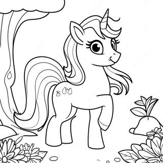 Princess Celestia Í Töfragarði Litunarsíða Litasíður